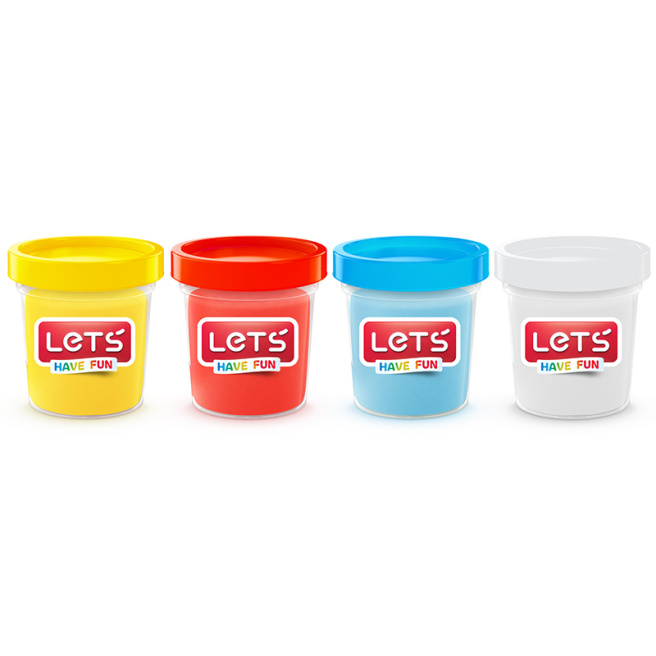 Set pastă de modelare 4 culori de 150 gr.