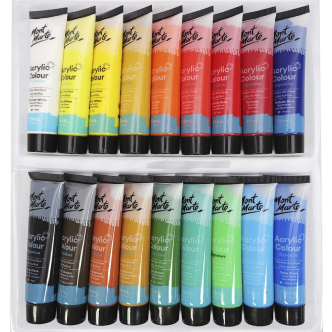 Набор красок акрил Colour paint 18 цветов х 36 мл