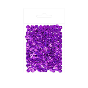 Paiete rotunde holograf 9mm, 15g - purpuriu închis