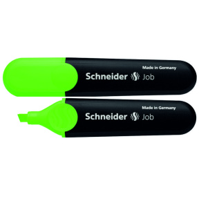 Текстмаркер SCHNEIDER JOB, зелёный, (по штучно)