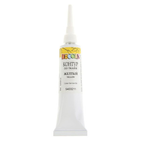 Contur galben Decola acril pânză 18 ml