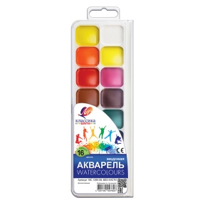 Acuarelă, 16 culori