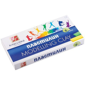 Пластилин 6 цветов 120 гр. "Классика"