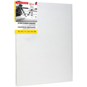 Холст на подрамнике 40x50см, крупное зерно, акрил, лён, ROSA
