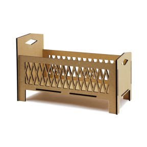 Patuc p/u papusi „Baby born 1“, MDF, ROSA TALENT