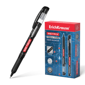 Pix cu bilă ErichKrause Metrix 0.5 mm, negru
