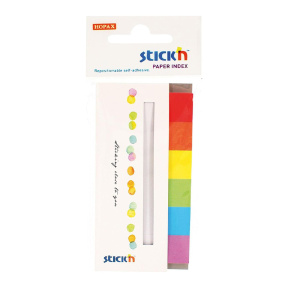 Index-uri hârtie 45х15mm 6buc x 30foi STICK`N rainbow