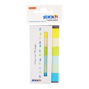 Index-uri hârtie 45х15mm 6buc x 30foi STICK`N summer