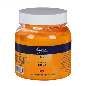 Galben închis acril Ladoga 220 ml