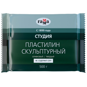 Пластилин скульптурный ОЛИВКОВЫЙ Т 0.5кг