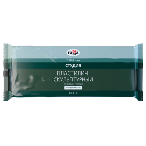 Пластилин скульптурный ОЛИВКОВЫЙ М 1кг