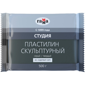 Пластилин скульптурный СЕРЫЙ Т