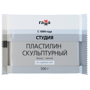 Пластилин скульптурный БЕЛЫЙ М