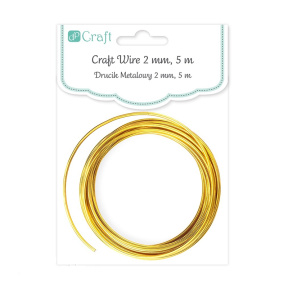Sârmă colorată 2mm 5m,aurie