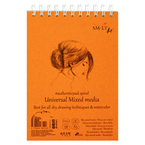 Скетчбук Sketch Pad Mixed Media на спирали А5