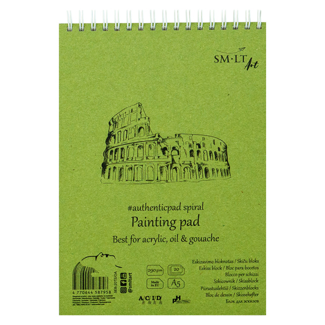 Notebook pentru pictură Authentic pe o spirală А5