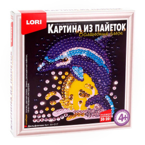 Картина из пайеток Lori "Дельфинчик"