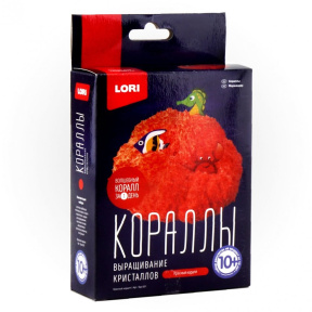 Creșterea cristalelor Lori. Corali "Coral rosu"