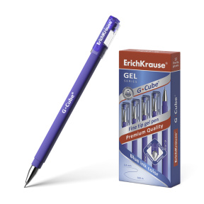 Pix cu gel ErichKrause 0,5 mm G-Cube, albastru