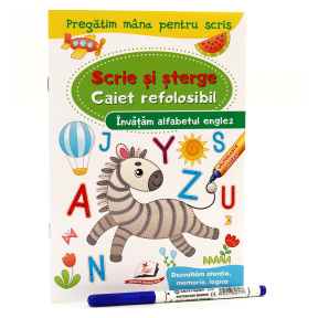 Scrie și șterge. Învățăm alfabetul englez