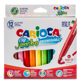 Набор фломастеров Carioca Jumbo 12 шт