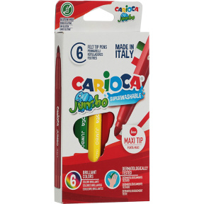 Набор фломастеров Carioca Jumbo, 6 цветов