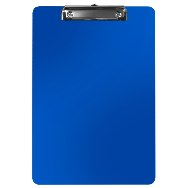 Clipboard A4, plastic, albastru