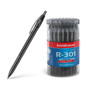 Pix bila cu buton  Erich Krause 0.7 mm R-301 Original Matic, negru