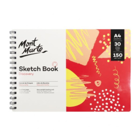 Sketchbook cu spirală A4, 150 gsm, 30 foi, dry media