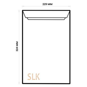 Конверт C4 SLK (229x324) внутр.печать бел GVP
