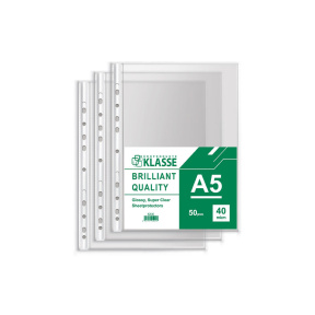 Файл A5 / 40мкм Klasse Super Clear (уп. 50 шт)