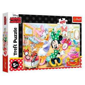 Minnie într-un salon de înfrumusețare, 100 elemente