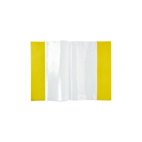 Coperta A5 Euro, transparenta 120 mkm, cu margini galbene