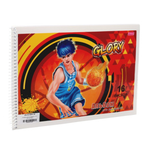 Альбом для рисования 16 л 70 г/м Glory
