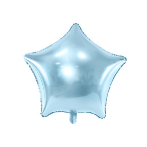 Balon de folie Steauă, albastru deschis