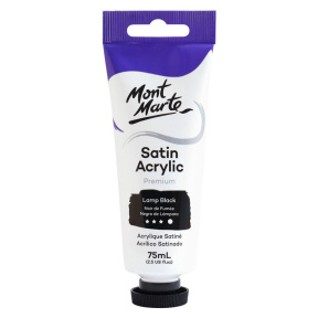 Краски Satin акрил 75 мл Lamp Black
