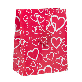 Пакет подарочный Valentines, 26,4х32,4х13,7 (в миксе 24 шт)