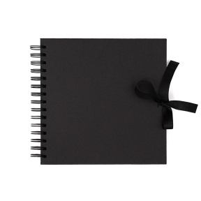 Album pentru scrapbooking 20,5 cm X 20,5 cm - Negru (40 foi)