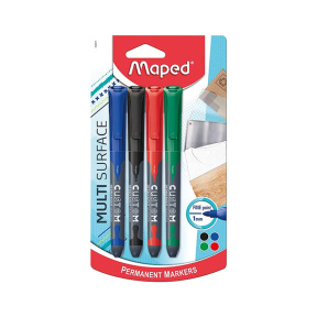 Набор перманентных маркеров MAPED Custom, (4 штук)