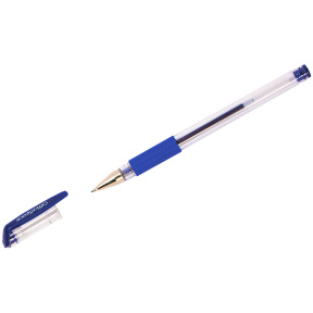 Pix cu gel OfficeSpace albastru, 0,5mm, grip