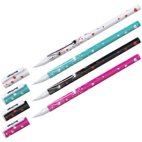 Pix cu bilă Berlingo "Funline. Riddle XS", 0,7mm, albastru, desen pe tub, asortat