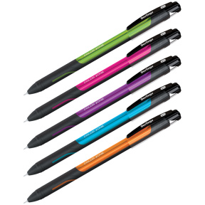 Pix cu bilă Berlingo "Color Zone stick" 0,7mm, albastru, tub cauciucat, asortat