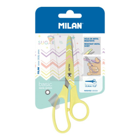 Ножницы MILAN 13,4 см, ваниль Sugar Pastel Edition