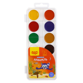 Acuarelă Multi-Pulti, din miere, 12 culori, fără pensulă