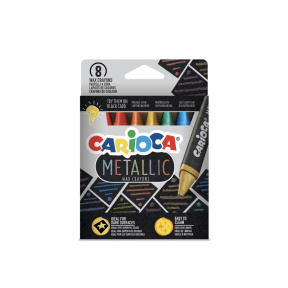 Creioane din ceară Carioca Metallic 8 culori