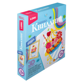 Квиллинг. Панно "Десерт"