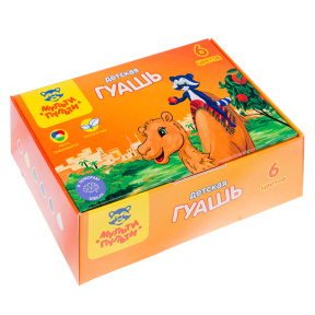 Guașă Multi-Pulti, 6 culori, 35 ml