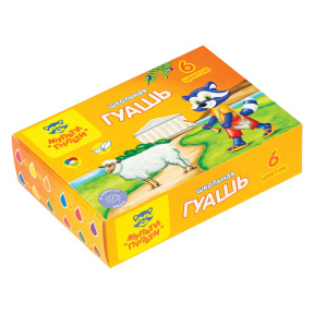 Guașă Multi-Pulti, 6 culori, 17,5 ml