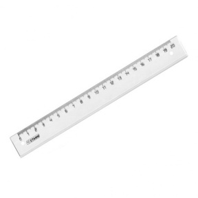 Riglă 20cm Stamm, transparentă