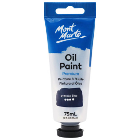 Краски Oil Paint масляные 75 мл синий Phthalo Blue